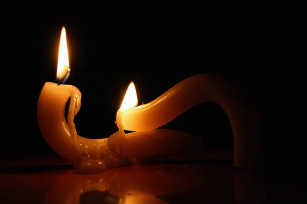 배경에서 촛불을 — 스톡 사진