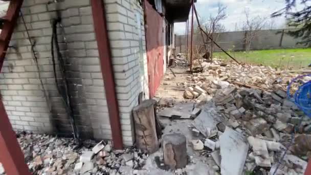 러시아 우크라이나 키예프 사람들의 주거용 폭탄이야 2022 — 비디오