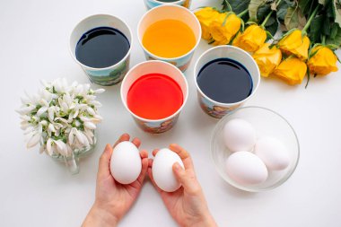 Paskalya için yumurta boyama. DIY. Adım adım. Beşinci adım.