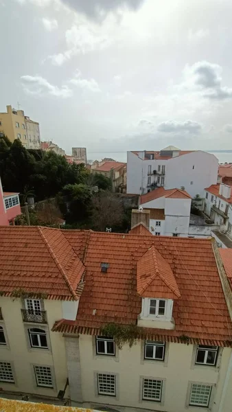 Rooftops Height River Center Lisbon Portugal High Quality Photo — Stock Photo, Image