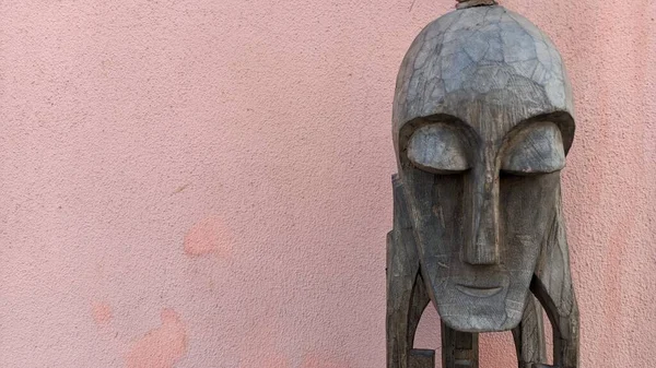 2023 Walks Tourist Places Lisbon District Unusual Statue Bust Head — Stock Photo, Image