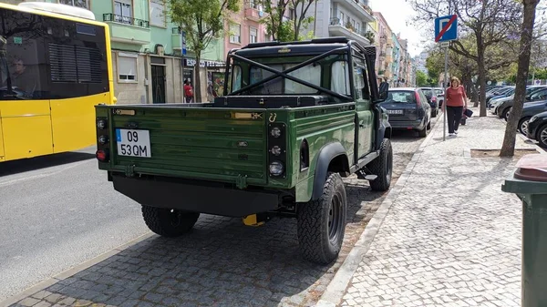 2023 Green Land Rover Defender 110 Suv Lisboa Buen Estado — Foto de Stock