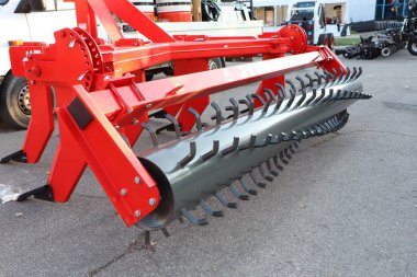 This image shows a robust agricultural tool designed for efficient soil cultivation and farming preparation clipart