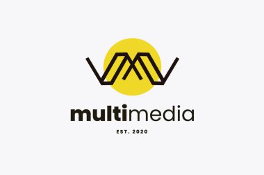 M Letter Logo for Media Agencies and Businesses