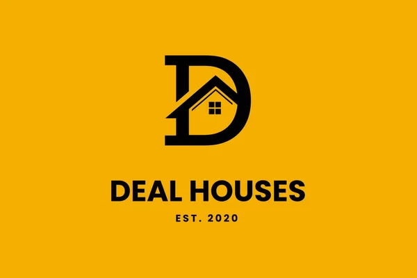 D Letter Logo Real Estate