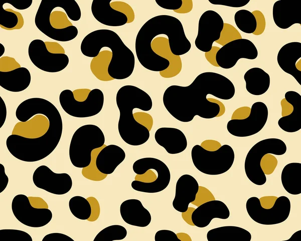 Jaguar Leopard Print Skin Abstract Seamless Pattern Abstract Wild Animal — Stock Vector
