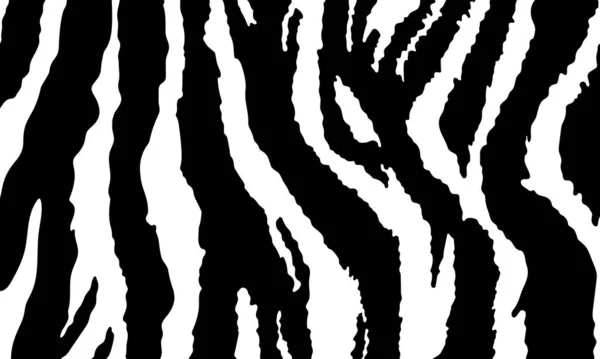 Vector Zebra Print Pattern Animal Seamless Zebra Skin Abstract Printing — Stock Vector