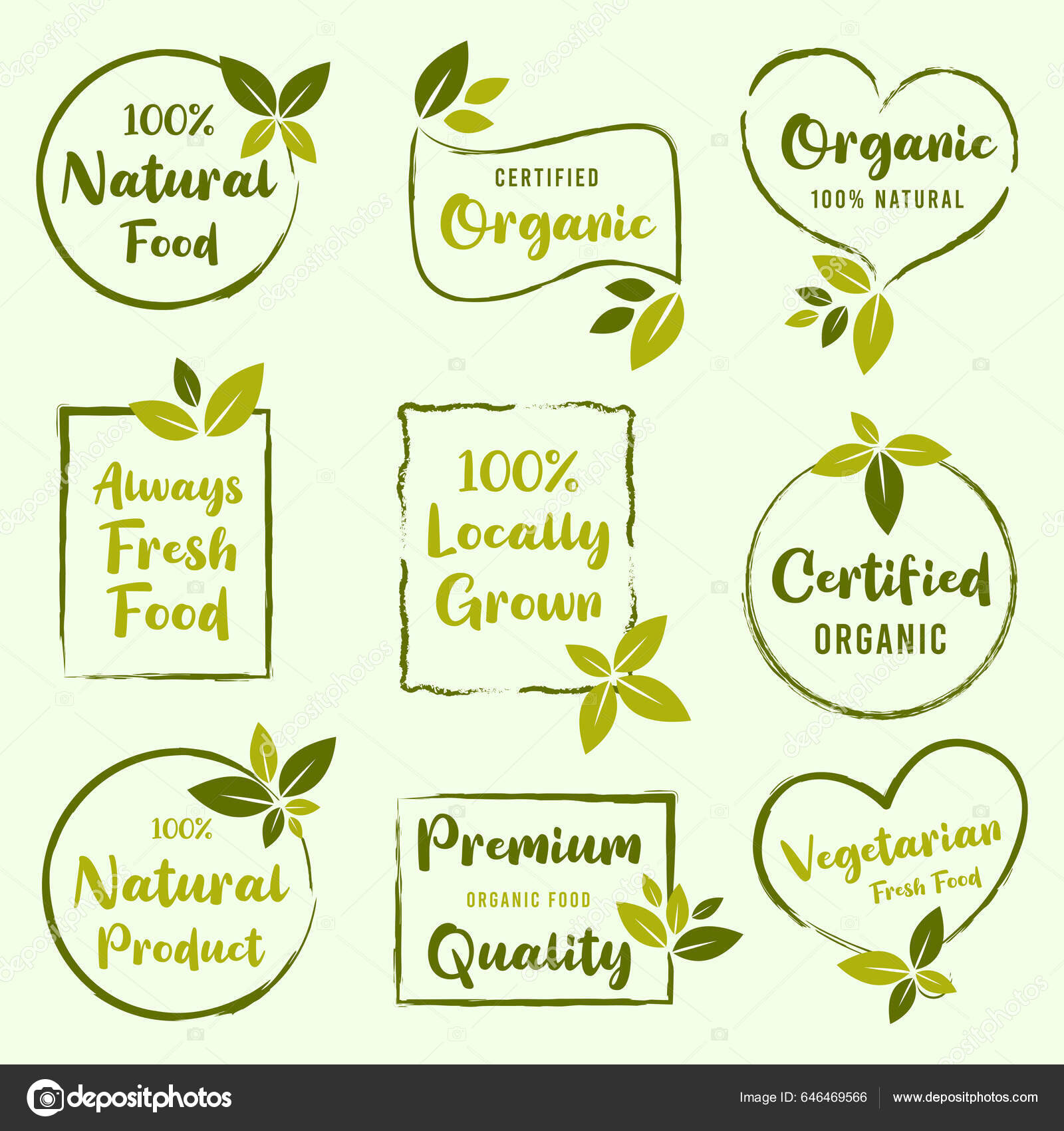 Λογότυπα Αυτοκόλλητα Ετικέτες Και Σήματα Βιολογικών Τροφίμων Φυσικών  Τροφίμων Και Διανυσματικό Αρχείο από ©littlebeer.s646469566