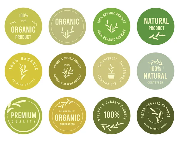 Organic Food Natural Product Healthy Life Farm Fresh Food Drink — Stock Vector