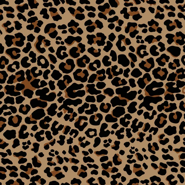 Piel Animal Leopardo Guepardo Diseño Patrón Sin Costuras Jaguar — Vector de stock