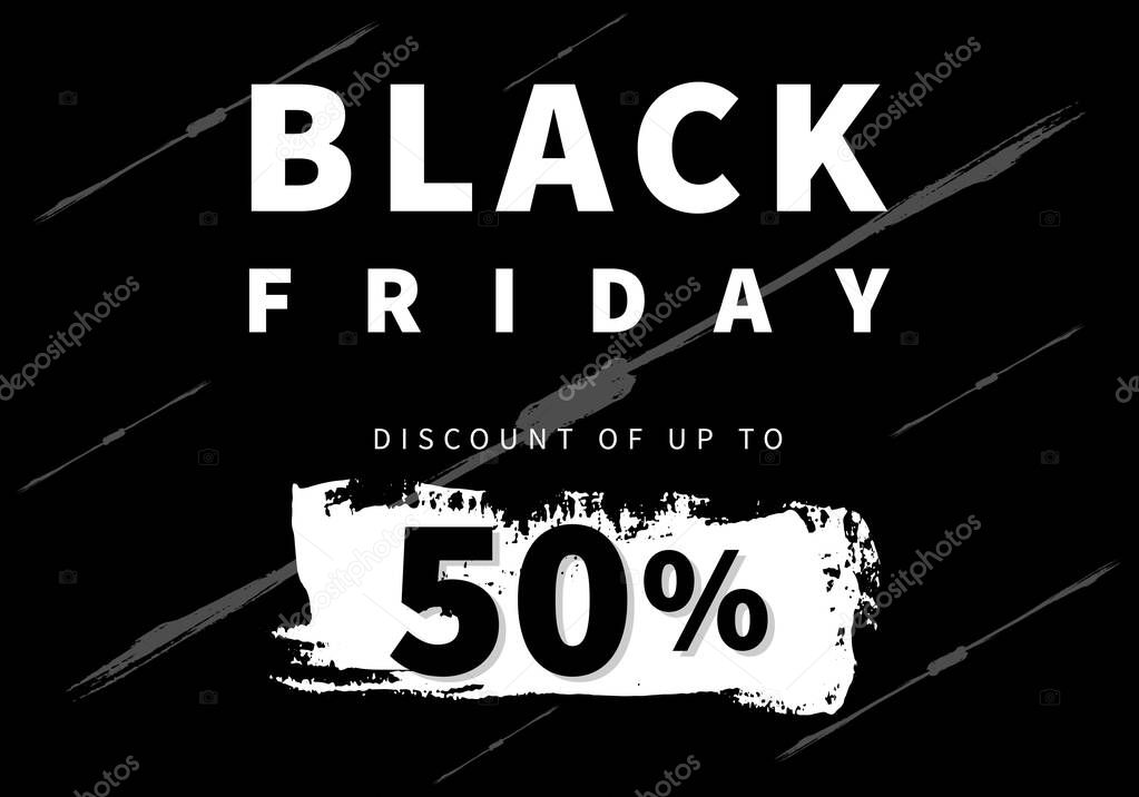 Black Friday sale banner.