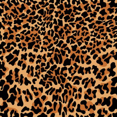 Vektör leopar deseni pürüzsüz arkaplan ve yazdırma veya ev dekorasyonu ve daha fazlası.