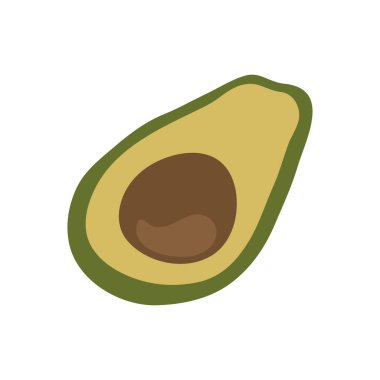 Organik yiyecekler, Avokado simgesi çıkartmaları, planlayıcı çıkartmaları ve yapıştırmalar..