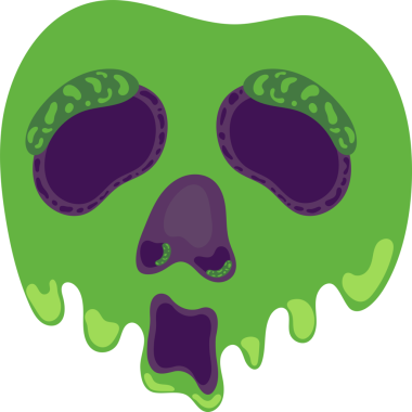 Mutlu Cadılar Bayramı Kafatası elementini ayır.