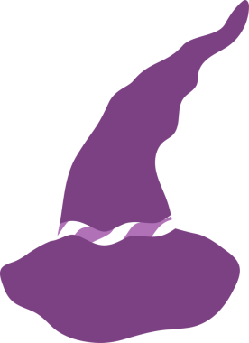 Mutlu Cadılar Bayramı Şapka elementini ayır.