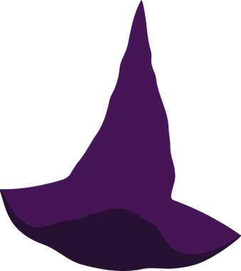 Mutlu Cadılar Bayramı Şapka elementini ayır.