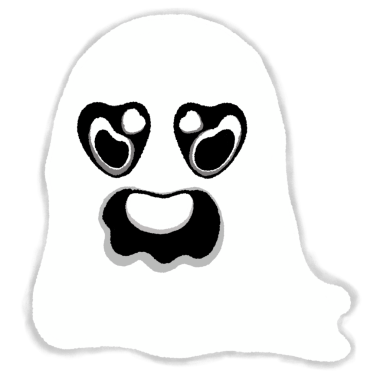 Cadılar Bayramı hayaleti. Kafatası kemiği. Hayalet karakter.