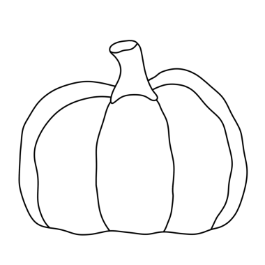 Ekim bayramı çıkartması. Kabak simgeleri ve dekorasyonları özetle.