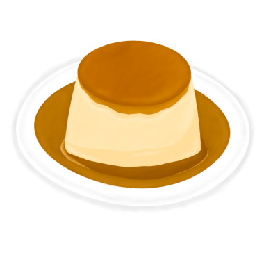 El yapımı puding veya Japon pudingi, Japon tatlı ikonu..