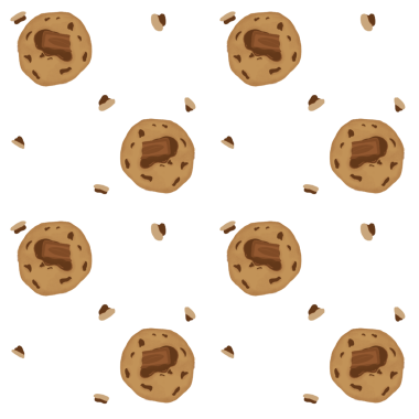 Çikolata parçalı kurabiye deseni baskı, kesim, duvar çıkartmaları, ev dekorasyonu ve daha fazlası için kusursuz..