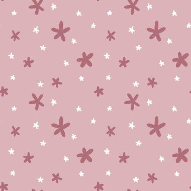 Renkli bir arkaplanda kırmızı yıldızların deseni. Kumaş, tekstil, ambalaj, arka plan, tekstil, ev dekorasyonu, hediyeler ve daha fazlası için tasarım.