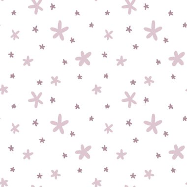 Sevgililer Günü 'nüz kutlu olsun pembe yıldızlı el çizimleri..