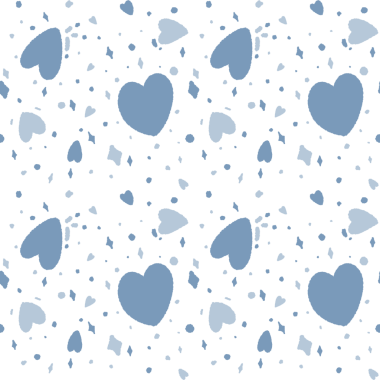 Şeffaf arkaplanda mavi kalplerle çizilmiş Sevgililer Günü 'nüz kutlu olsun..