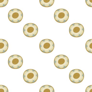 Kumaş, duvar süsü, el işi ve daha fazlası için koyu mavi desenli şirin çiçek deseni..