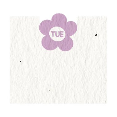 Haftalık not kağıdı çıkartmaları, kağıt notlar, günlük, yapılacaklar listesi, günlük planlamacı için, pembe çiçekli Salı.