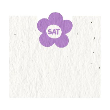 Haftalık not kağıdı çıkartmaları, kağıt notlar, günlük, yapılacaklar listesi, günlük planlamacı için, cumartesi, mor çiçekli..