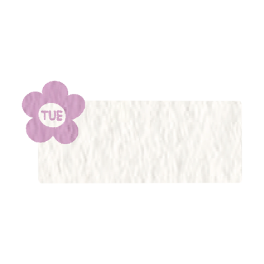 Sevimli kağıt notlar, günlük, yapılacaklar listesi, not kağıdı çıkartmaları, günlük planlayıcılar için boş günlük dekor unsurları, pembe çiçekli Salı.