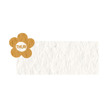 Sevimli kağıt notlar, günlük, liste, not kağıdı çıkartmaları, günlük planlayıcılar için boş günlük dekor unsurları, perşembe günü turuncu çiçekli..