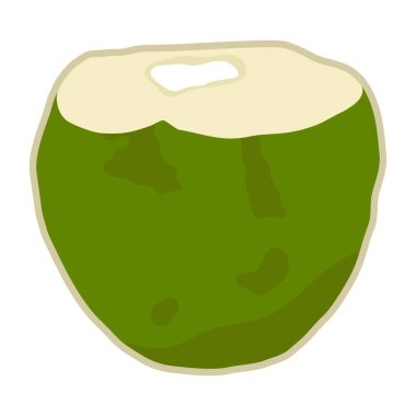 Hindistan cevizi ikonunu ayır. Yaz karalama çıkartmaları, etiketler, logolar, etiketler, tatil için imza, seyahat ve tatil.