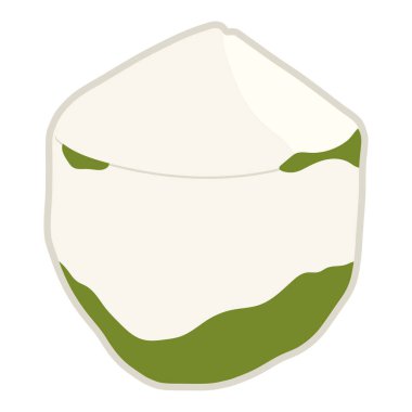 Hindistan cevizi ikonunu ayır. Yaz karalama çıkartmaları, etiketler, logolar, etiketler, tatil için imza, seyahat ve tatil.