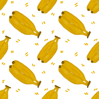 Şirin muz desenli dikişsiz. Dijital kağıtlar için şirin muz arkaplanı vinil, kumaş yüzeyi, baskı, kesim, çıkartmalar, el sanatları idealleri, hediye paketi, albüm kağıdı ve daha fazlası.