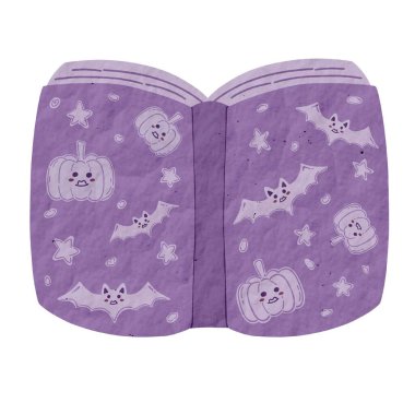 Cadılar Bayramı balkabağı, hayalet, örümcek ve bir Cadılar Bayramı etiketi daha.. 