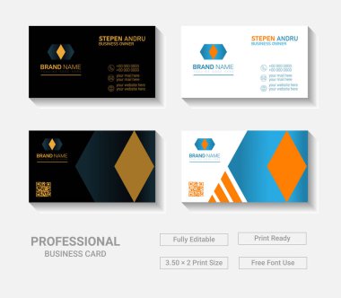 Şirketiniz için Modern İş Kartı Şablonu Tasarımı