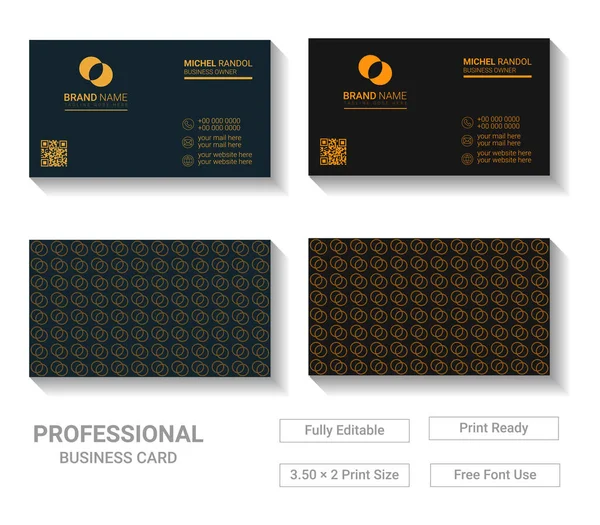 Μοντέρνος Σχεδιασμός Προτύπων Επιχειρηματικής Κάρτας Για Την Εταιρεία Σας — Διανυσματικό Αρχείο