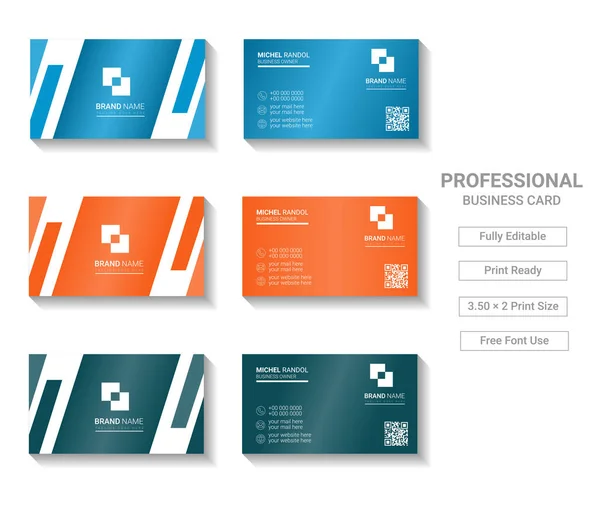 Modernes Design Für Visitenkarten Vorlagen Für Ihr Unternehmen — Stockvektor