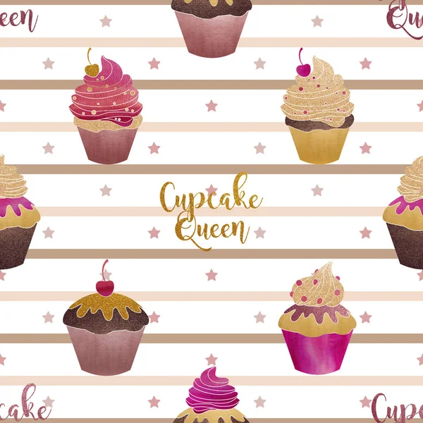 Set Cupcake Stickers Doodle Illustration Cupcakes Stock Vector (Royalty  Free) 1576613215
