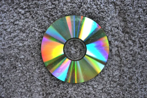 Disc Lies Gray Floor — Stock Photo, Image