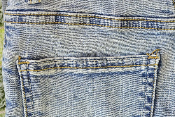 Back Pocket Light Colored Women Jeans — Stock Photo, Image