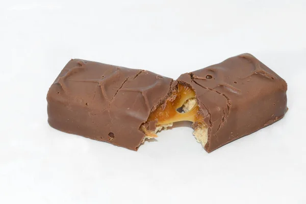 Delicioso Pedaço Chocolate Com Leite — Fotografia de Stock