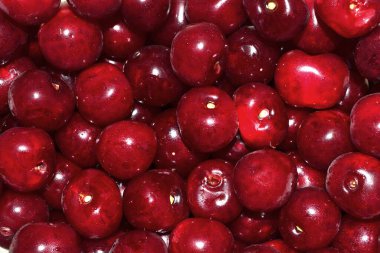 Pembe olgun kirazın arka planı