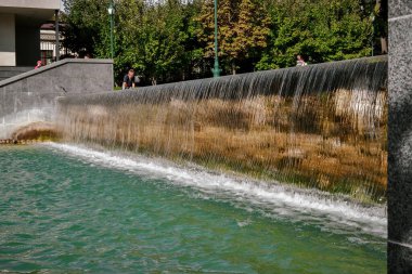 Kharkiv şehrinin merkezindeki çeşmeler