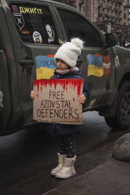 Kyiv, Ukrayna. 18 Şubat 2024 'te, 