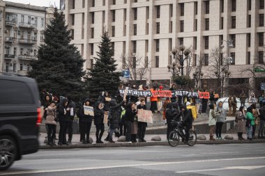 Kyiv, Ukrayna. 18 Şubat 2024 'te, 