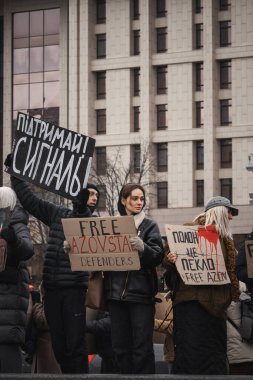 Kyiv, Ukrayna. 18 Şubat 2024 'te, 