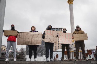 Kyiv, Ukrayna. 18 Şubat 2024 'te, 