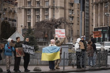 Kyiv, Ukrayna. 18 Şubat 2024 'te, 